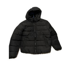 Pull & Bear Hooded Puffer Jacket Mens Lar